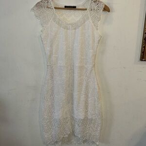 Women’s, youarenotalone white dress